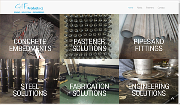 GIF Products Website Design